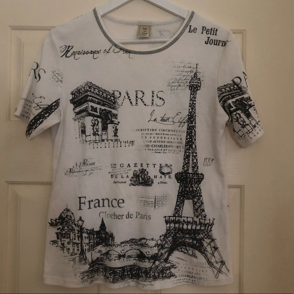 Jess & Jane Paris Rhinestone Top S